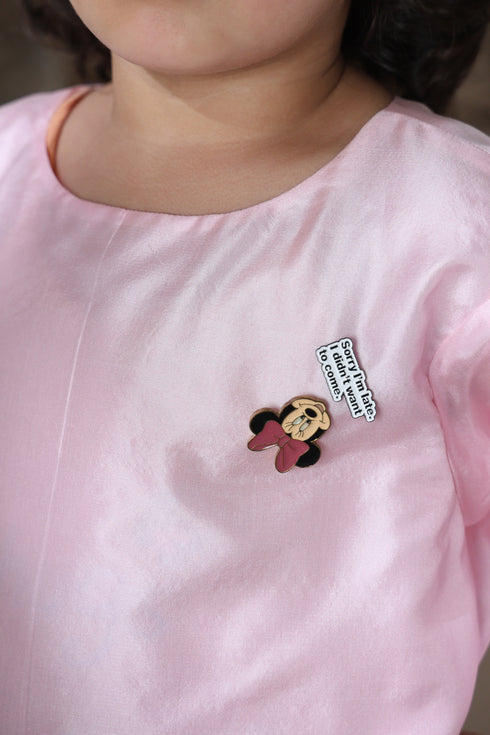 PEACH MINNIE CHARM DRESS